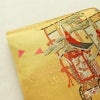 袋帯 本金 手織引箔 太鼓柄 フォーマル用 正絹 風景柄 箔 金糸 帯 黄・黄土色_画像7