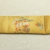 袋帯 本金 手織引箔 太鼓柄 フォーマル用 正絹 風景柄 箔 金糸 帯 黄・黄土色_画像14