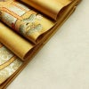 袋帯 本金 手織引箔 太鼓柄 フォーマル用 正絹 風景柄 箔 金糸 帯 黄・黄土色_画像19