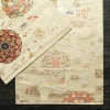 袋帯 六通柄 フォーマル用 正絹 幾何学柄・抽象柄 箔 金糸 帯 ベージュ_画像13