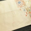 袋帯 六通柄 フォーマル用 正絹 幾何学柄・抽象柄 箔 金糸 帯 ベージュ_画像16