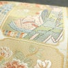 袋帯 六通柄 フォーマル用 正絹 人物・動物柄 箔 金糸 帯 金・銀_画像5