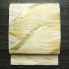 袋帯 六通柄 フォーマル用 正絹 流水・波柄 箔 金糸 帯 白_画像1