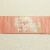 名古屋帯 本金箔 二重織 太鼓柄 正絹 人物・動物柄 名古屋仕立て 箔 金糸 帯 ピンク_画像10