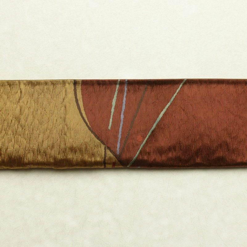 袋帯 太鼓柄 一般用 正絹 幾何学柄・抽象柄 帯 多色使い_画像13