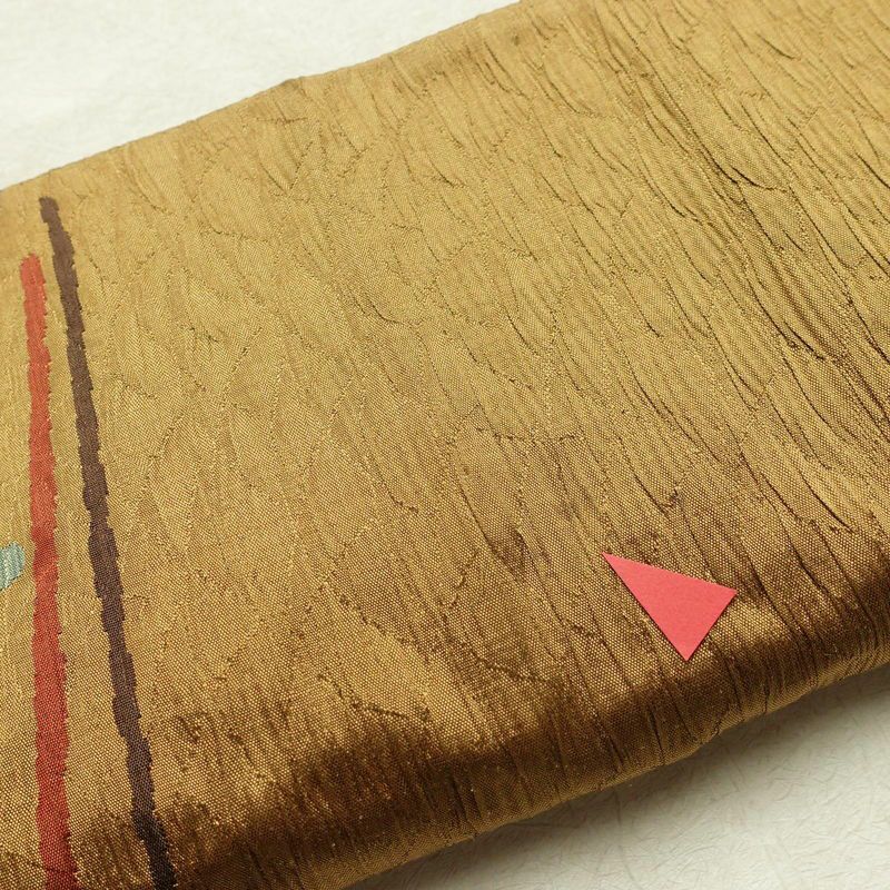 袋帯 太鼓柄 一般用 正絹 幾何学柄・抽象柄 帯 多色使い_画像15