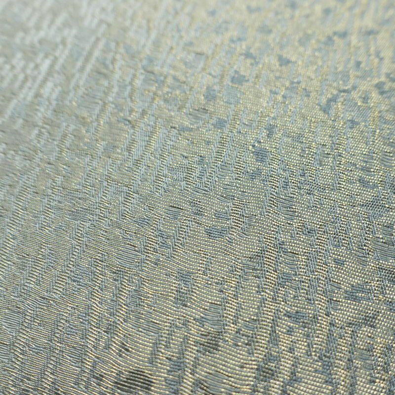 袋帯 全通柄 良品 フォーマル用 正絹 その他の柄 箔 帯 グレー_画像6