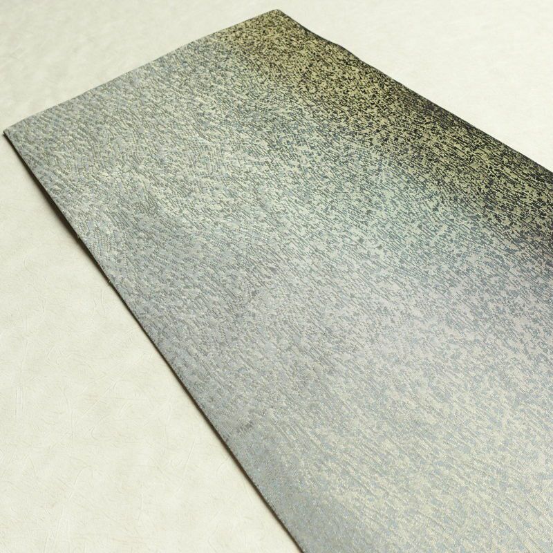袋帯 全通柄 良品 フォーマル用 正絹 その他の柄 箔 帯 グレー_画像16