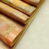 袋帯 六通柄 フォーマル用 正絹 木の葉・植物柄 箔 金糸 帯 金・銀_画像21