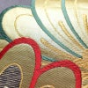 袋帯 六通柄 振袖用 正絹 花柄 箔 金糸 帯 紫・藤色_画像6
