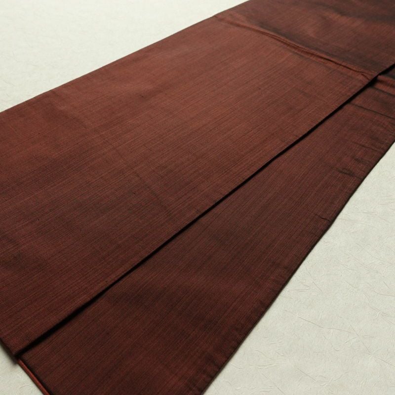 袋帯 太鼓柄 一般用 正絹 人物・動物柄 帯 小豆・エンジ_画像7