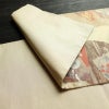 袋帯 四季色紙文 六通柄 フォーマル用 正絹 花柄 箔 金糸 帯 ベージュ_画像9