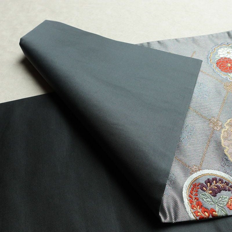 袋帯 六通柄 良品 フォーマル用 正絹 古典柄 箔 金糸 帯 紫・藤色_画像9