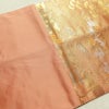袋帯 ブルボン懐古 純金箔 手織二重箔 六通柄 フォーマル用 正絹 風景柄 箔 金糸 帯 ピンク サーモンピンク_画像17