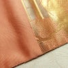 袋帯 ブルボン懐古 純金箔 手織二重箔 六通柄 フォーマル用 正絹 風景柄 箔 金糸 帯 ピンク サーモンピンク_画像18