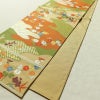 袋帯 六通柄 フォーマル用 正絹 花柄 箔 菊 金糸 帯 黄・黄土色_画像8