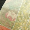 名古屋帯 伝統工芸士 山野忠雄 太鼓柄 正絹 風景柄 名古屋仕立て 箔 帯 クリーム_画像6