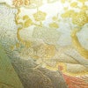 袋帯 六通柄 良品 フォーマル用 正絹 古典柄 箔 金糸 帯 緑・うぐいす色_画像5