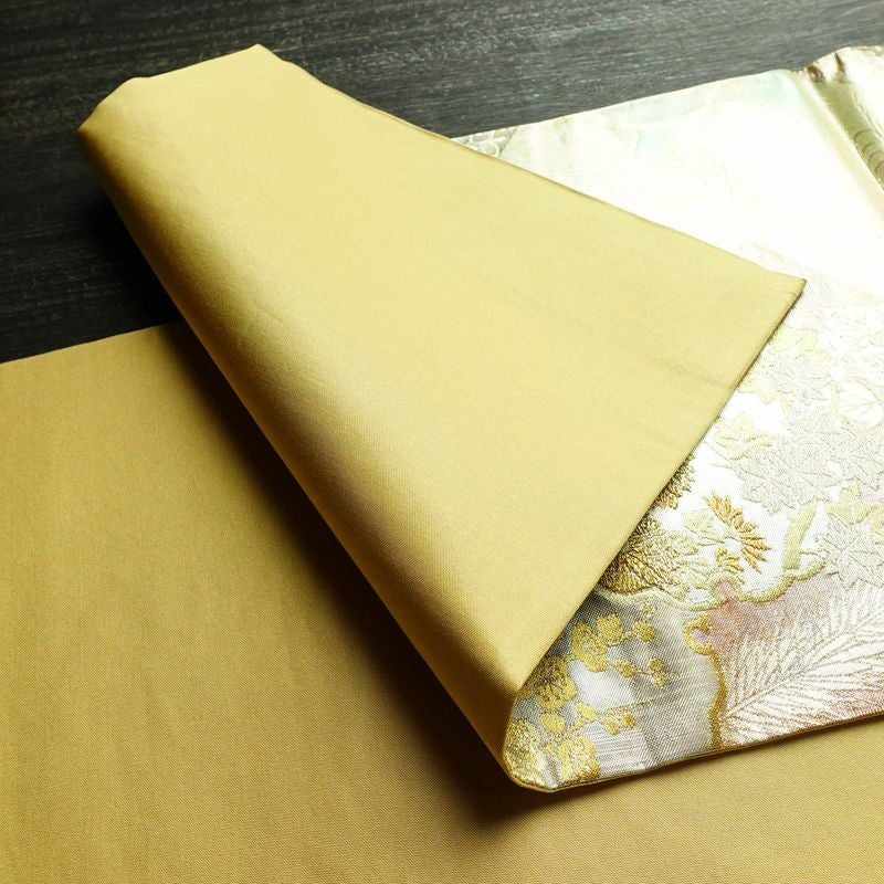 袋帯 六通柄 良品 フォーマル用 正絹 古典柄 箔 金糸 帯 緑・うぐいす色_画像10