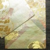 袋帯 六通柄 良品 フォーマル用 正絹 古典柄 箔 金糸 帯 緑・うぐいす色_画像13