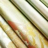袋帯 六通柄 良品 フォーマル用 正絹 古典柄 箔 金糸 帯 緑・うぐいす色_画像20