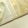 袋帯 純金箔 六通柄 良品 フォーマル用 正絹 箔 金糸 帯 クリーム_画像12