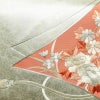 名古屋帯 太鼓柄 良品 銀駒刺繍 正絹 花柄 名古屋仕立て 箔 刺繍 帯 金・銀_画像2