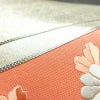 名古屋帯 太鼓柄 良品 銀駒刺繍 正絹 花柄 名古屋仕立て 箔 刺繍 帯 金・銀_画像5