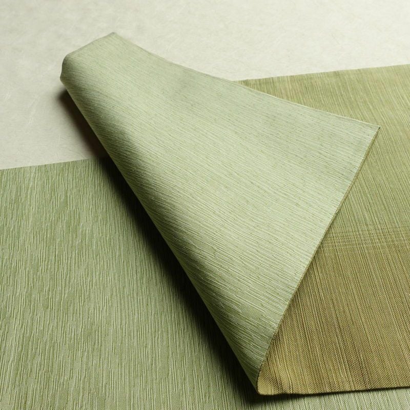 袋帯 太鼓柄 良品 一般用 正絹 花柄 帯 緑・うぐいす色_画像9