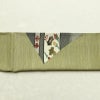 袋帯 太鼓柄 良品 一般用 正絹 花柄 帯 緑・うぐいす色_画像14
