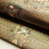 袋帯 六通柄 フォーマル用 正絹 幾何学柄・抽象柄 箔 帯 黄・黄土色_画像6