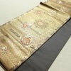 袋帯 六通柄 フォーマル用 正絹 幾何学柄・抽象柄 箔 帯 黄・黄土色_画像11