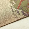 袋帯 六通柄 一般用 正絹 幾何学柄・抽象柄 帯 ベージュ_画像17