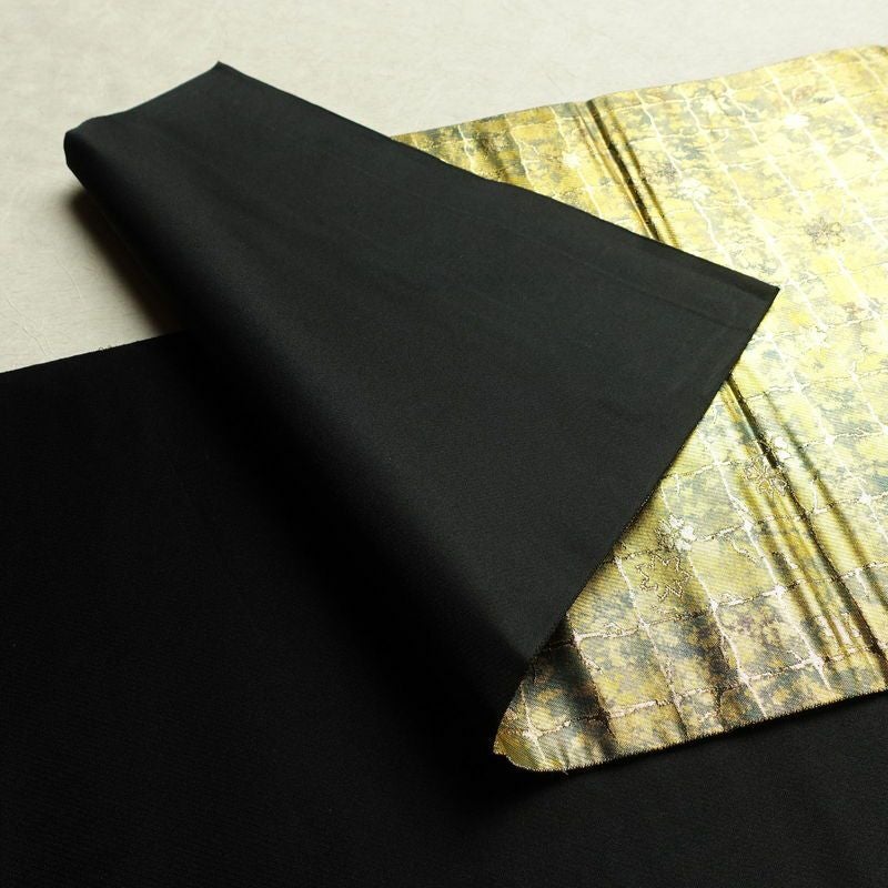 袋帯 服部織物 六通柄 美品 フォーマル用 正絹 花柄 箔 帯 金・銀_画像9