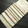 袋帯 献上流水雪輪文 六通柄 美品 フォーマル用 正絹 古典柄 箔 金糸 帯 白_画像18