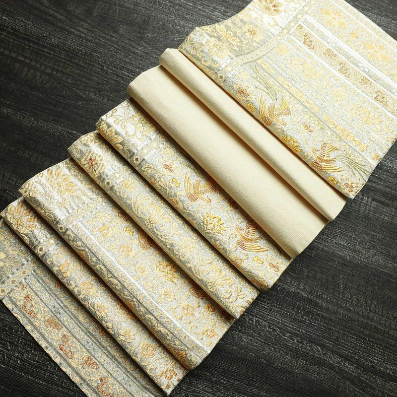 袋帯 六通柄 フォーマル用 正絹 金糸 帯 金・銀_画像19