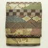 袋帯 本染麹塵 六通柄 良品 一般用 正絹 古典柄 帯 多色使い_画像1