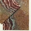 袋帯 全通柄 美品 一般用 正絹 流水・波柄 帯 小豆・エンジ_画像13