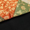 袋帯 切嵌 太鼓柄 良品 フォーマル用 正絹 木の葉・植物柄 箔 帯 緑・うぐいす色_画像11