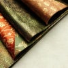 袋帯 切嵌 太鼓柄 良品 フォーマル用 正絹 木の葉・植物柄 箔 帯 緑・うぐいす色_画像21