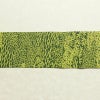 名古屋帯 全通柄 良品 縮緬 正絹 木の葉・植物柄 名古屋仕立て 帯 緑・うぐいす色_画像10