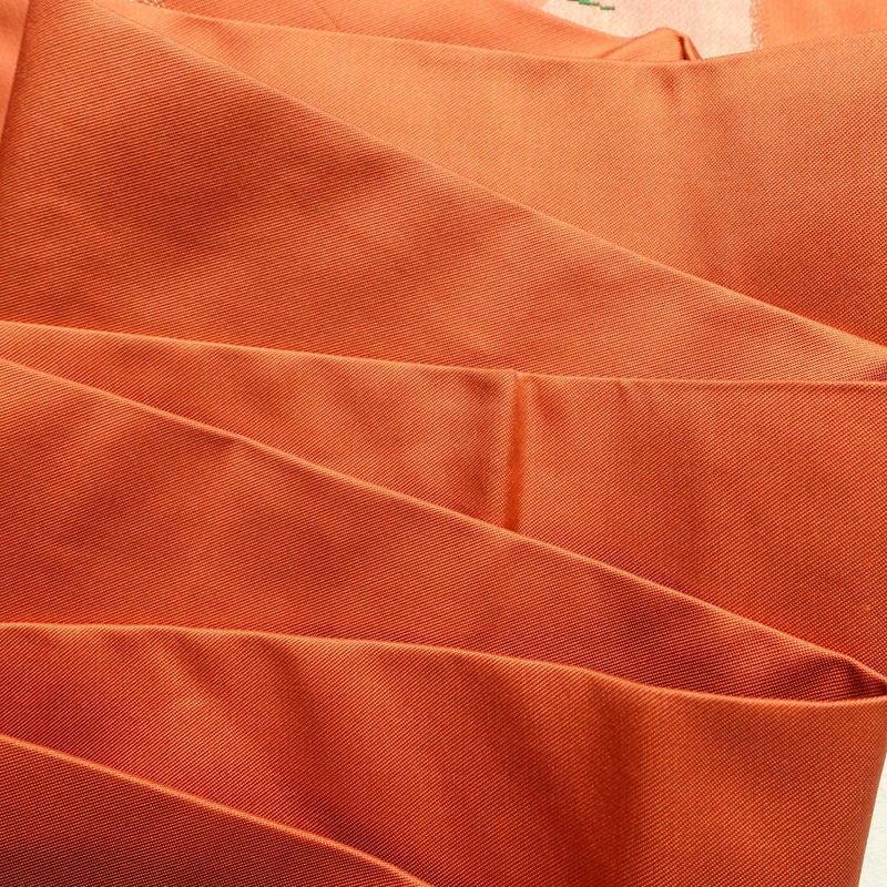 名古屋帯 太鼓柄 良品 正絹 木の葉・植物柄 名古屋仕立て 帯 ピンク_画像17