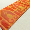 名古屋帯 太鼓柄 良品 正絹 幾何学柄・抽象柄 名古屋仕立て 箔 帯 橙_画像8