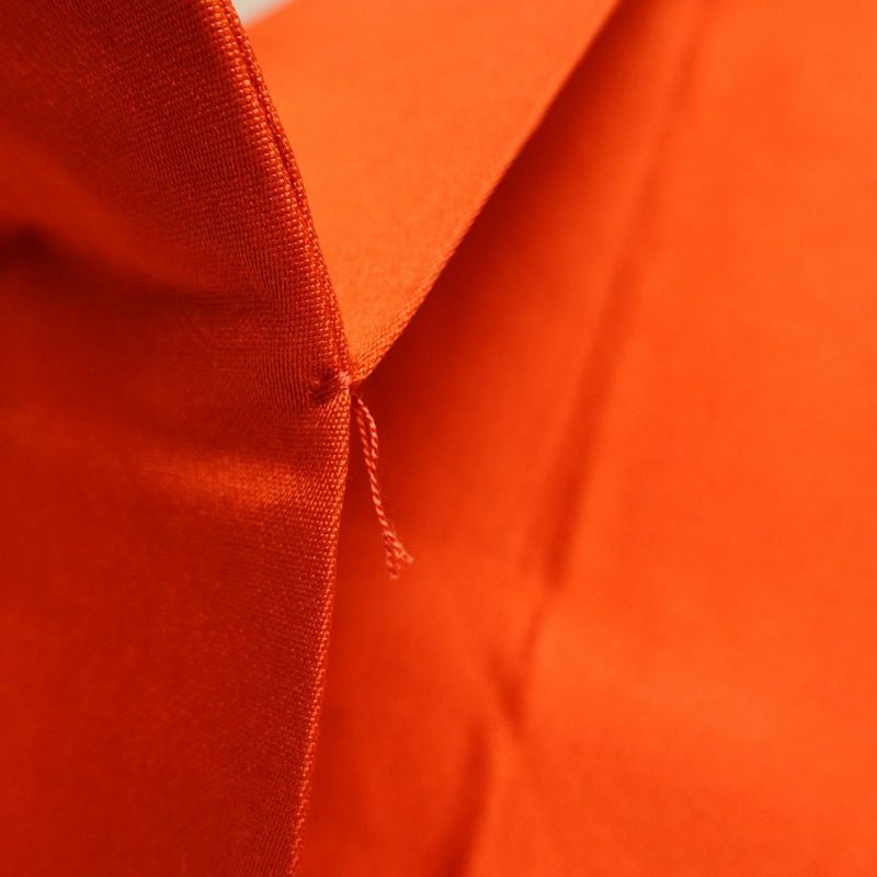 名古屋帯 太鼓柄 良品 正絹 幾何学柄・抽象柄 名古屋仕立て 箔 帯 橙_画像19