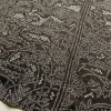 付け下げ 美品 小紋柄 しつけ糸付き 絞り 正絹 木の葉・植物柄 袷仕立て 身丈155.5cm 裄丈65cm 着物 茶_画像12