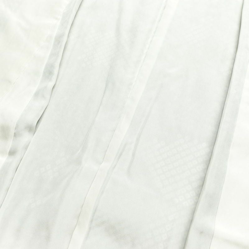 付け下げ 美品 小紋柄 しつけ糸付き 絞り 正絹 木の葉・植物柄 袷仕立て 身丈155.5cm 裄丈65cm 着物 茶_画像18