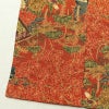 小紋 良品 縮緬 総柄 正絹 古典柄 袷仕立て 身丈159cm 裄丈65cm 着物 橙_画像12