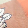 名古屋帯 太鼓柄 正絹 花柄 名古屋仕立て 銀糸 帯 ピンク_画像14