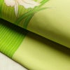 名古屋帯 太鼓柄 良品 金駒刺繍 正絹 花柄 名古屋仕立て 金彩 帯 緑・うぐいす色_画像8