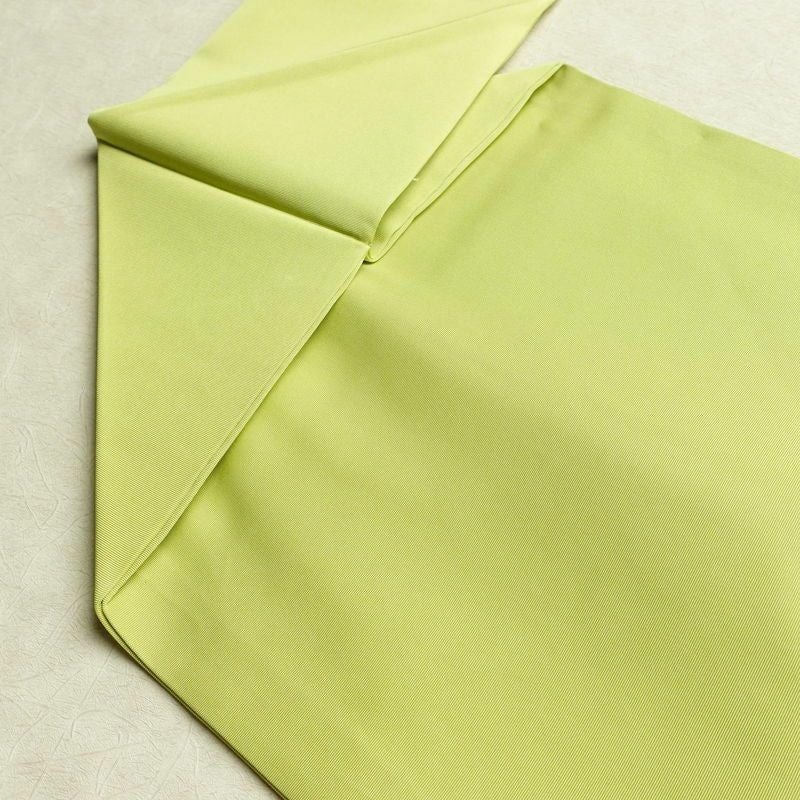 名古屋帯 太鼓柄 良品 金駒刺繍 正絹 花柄 名古屋仕立て 金彩 帯 緑・うぐいす色_画像19